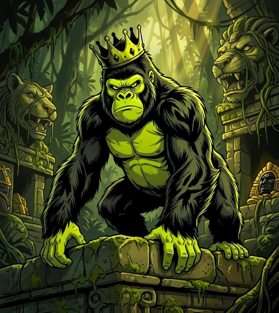 Ape King in Ancient Temple